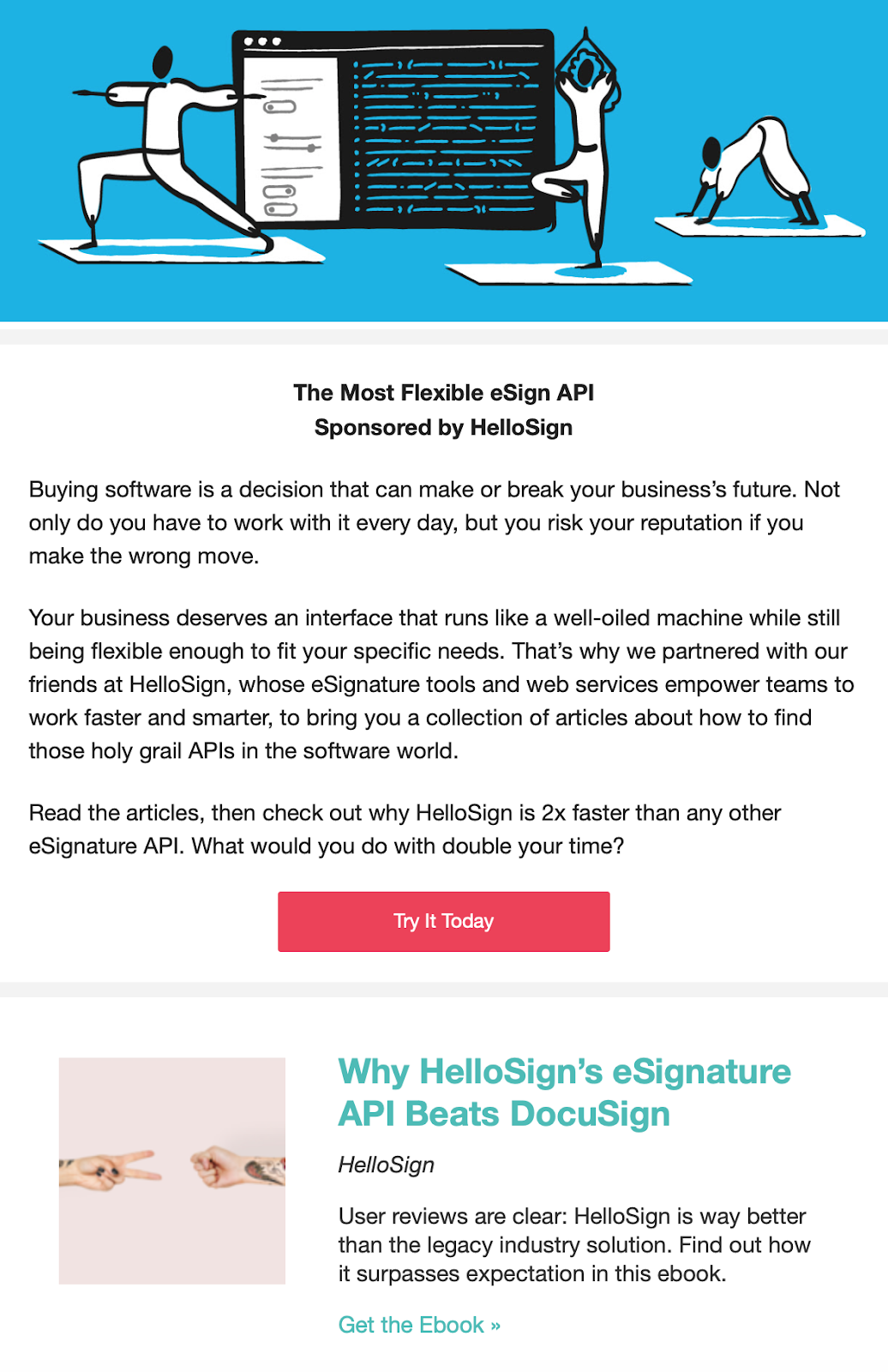 hello sign using the pocket hits newsletter