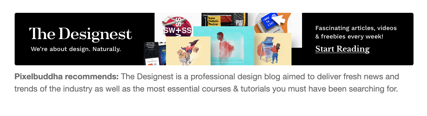 The Designest ad example