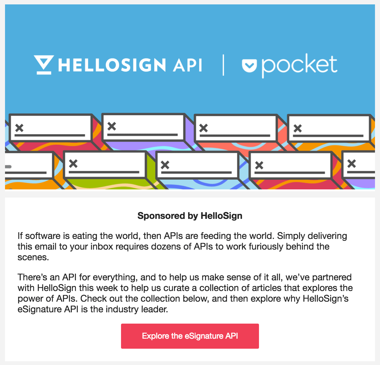 HelloSign sponsors the Pocket Hits newsletter