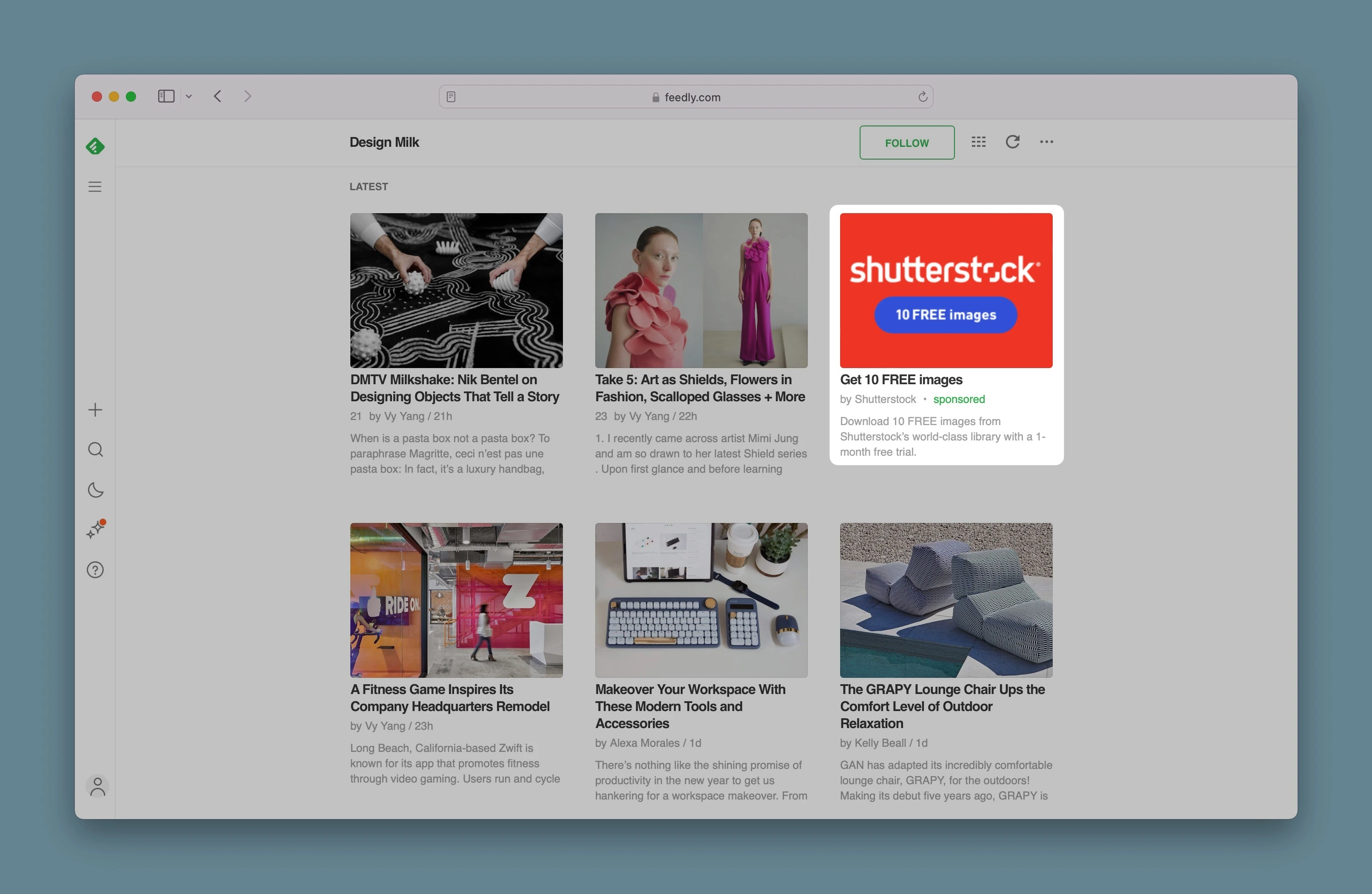 Desktop Content Discovery placement example