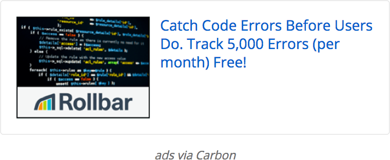 rollbar ad examples