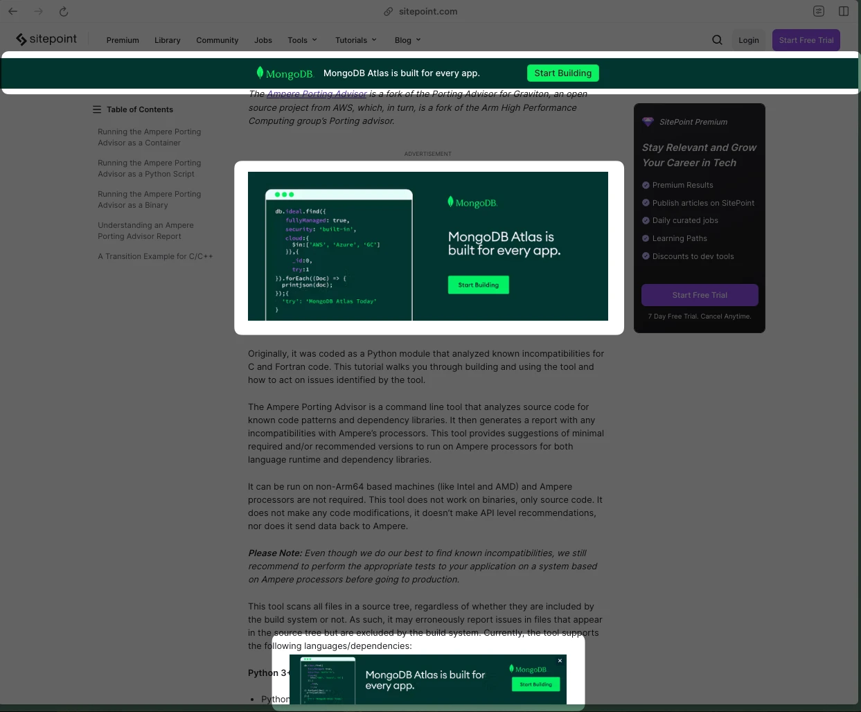 Website Takeover example on SitePoint