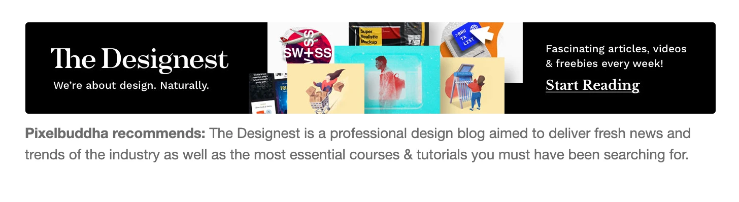 The Designest ad example