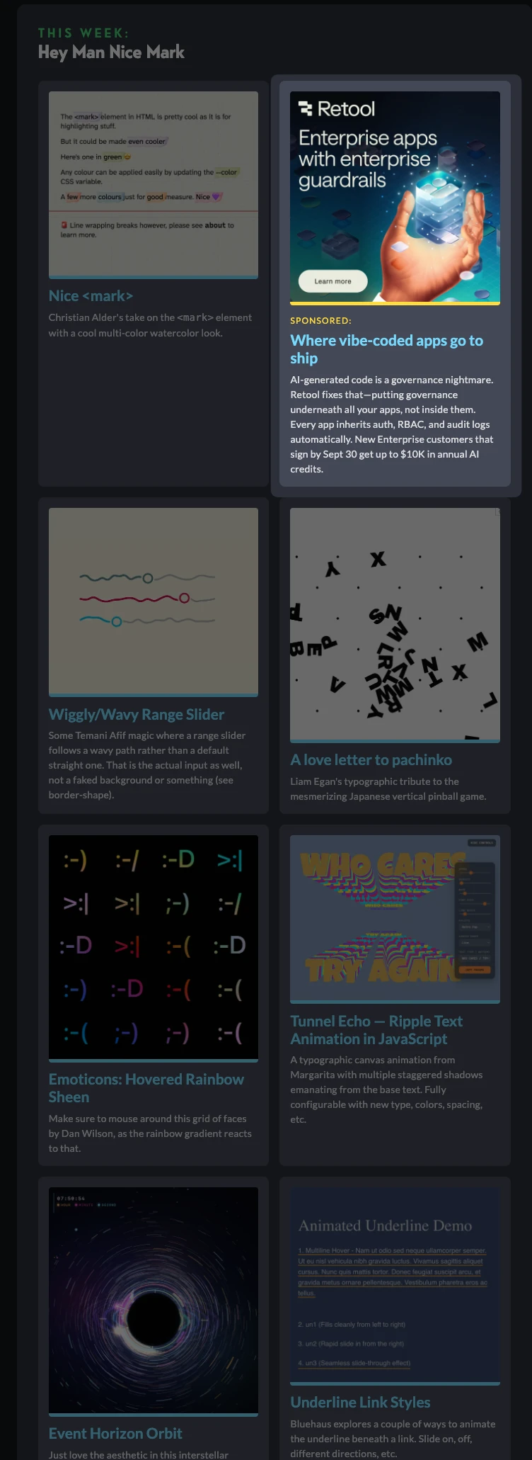 CodePen Spark Newsletter example on CodePen
