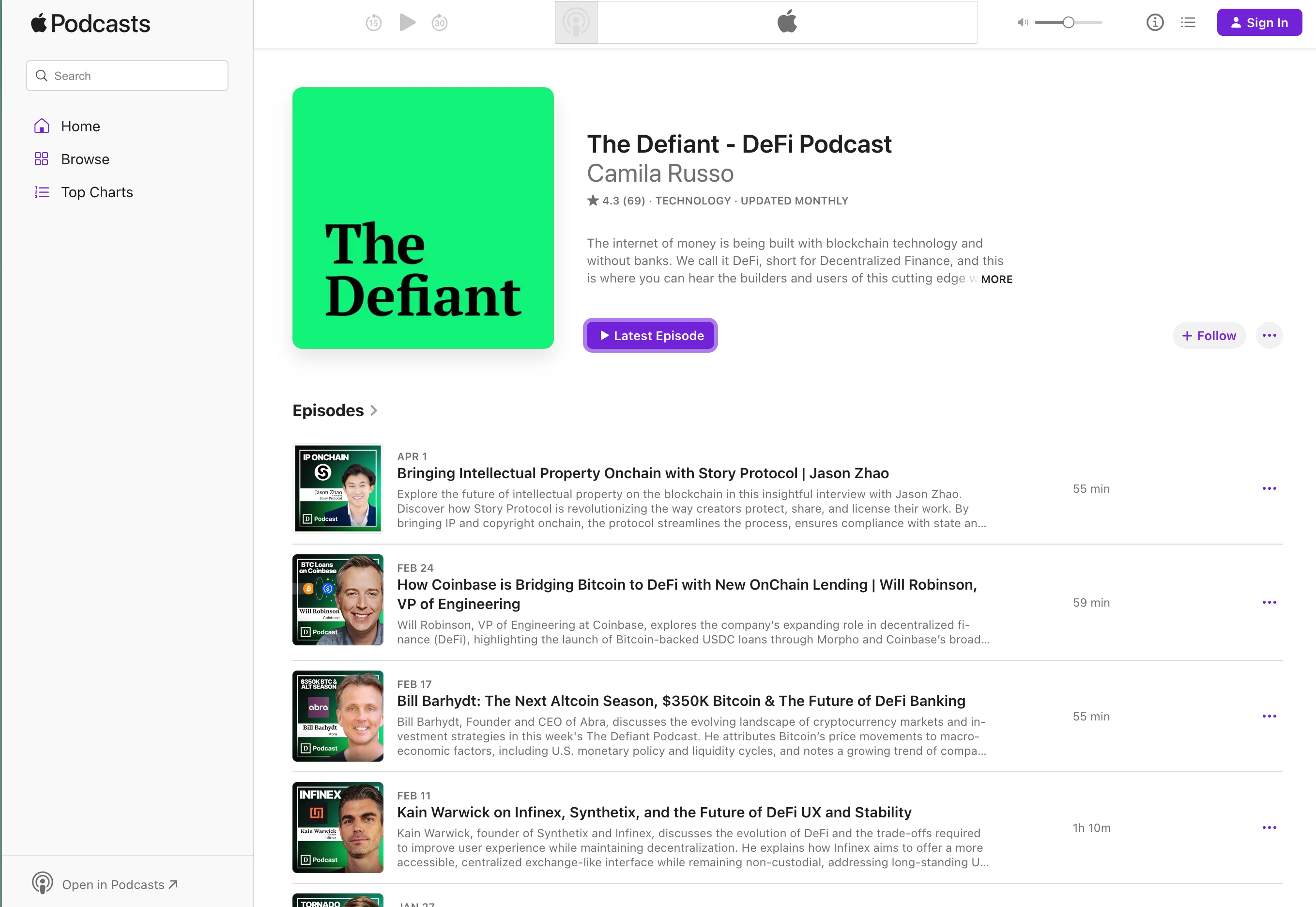 Podcast Sponsorship placement example