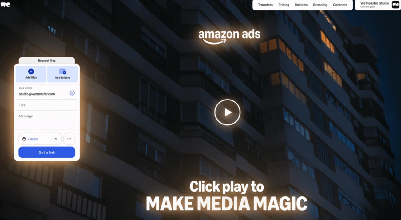 Rotational & Spotlight Ads placement example