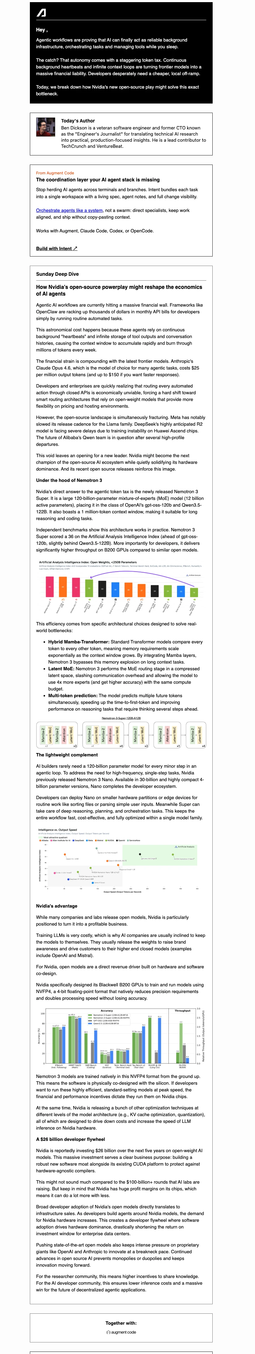 AlphaSignal Newsletter - Technical Deep Dive placement example