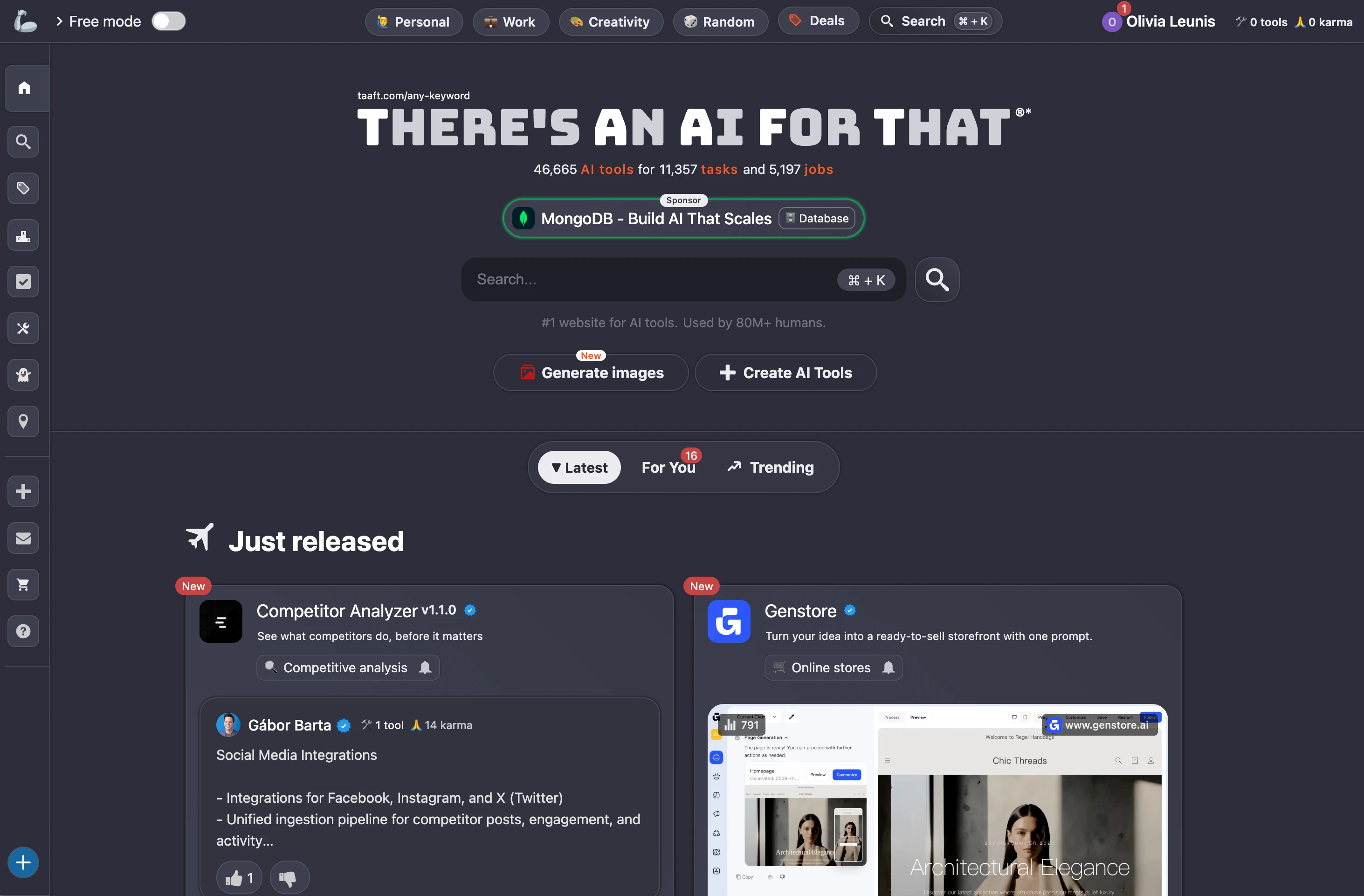 TAAFT Web Sponsor placement example